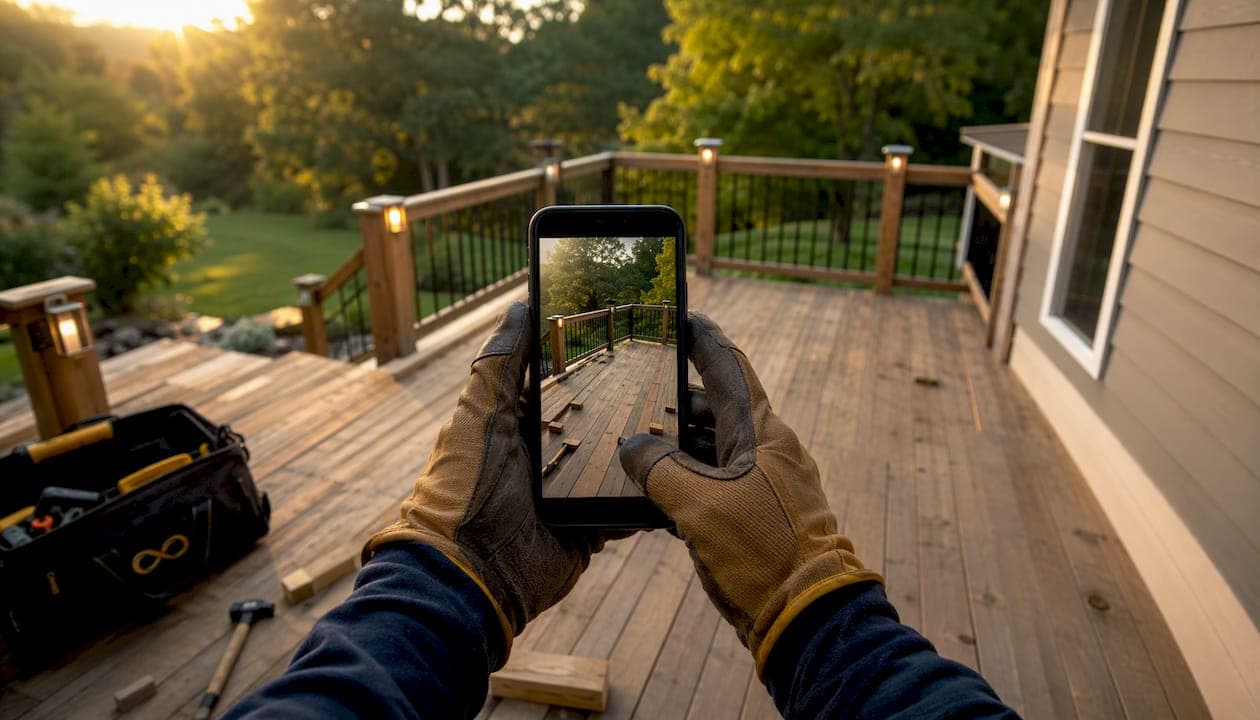 How Deck Construction Photos Generate Leads